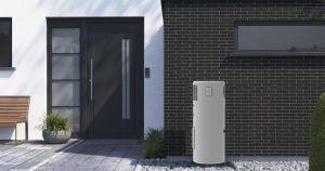 heat pump next to door in Melbourne