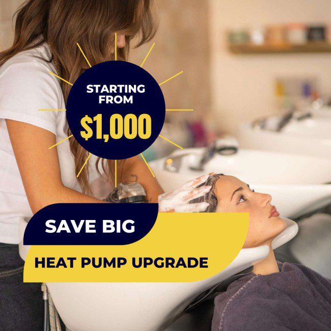 heat pump rebate offfer for business in melbourne vic