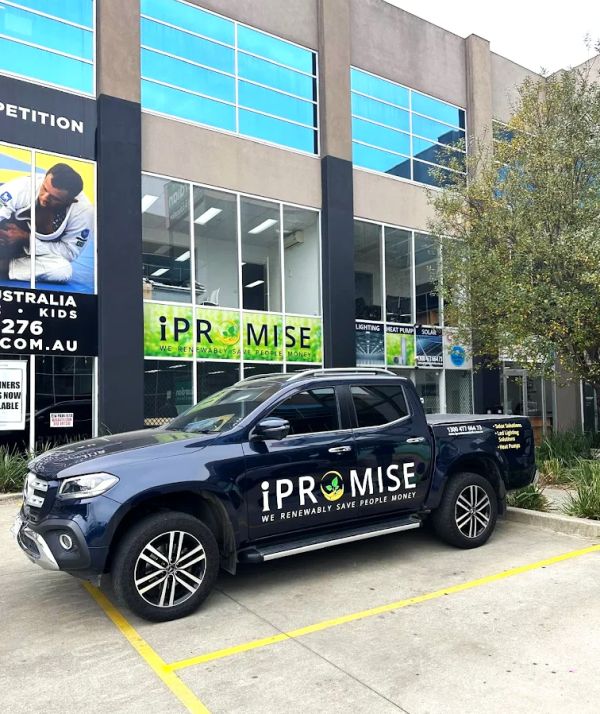 ipromise australia compay van solar and battery installer under government rebates in Melbourne victoria