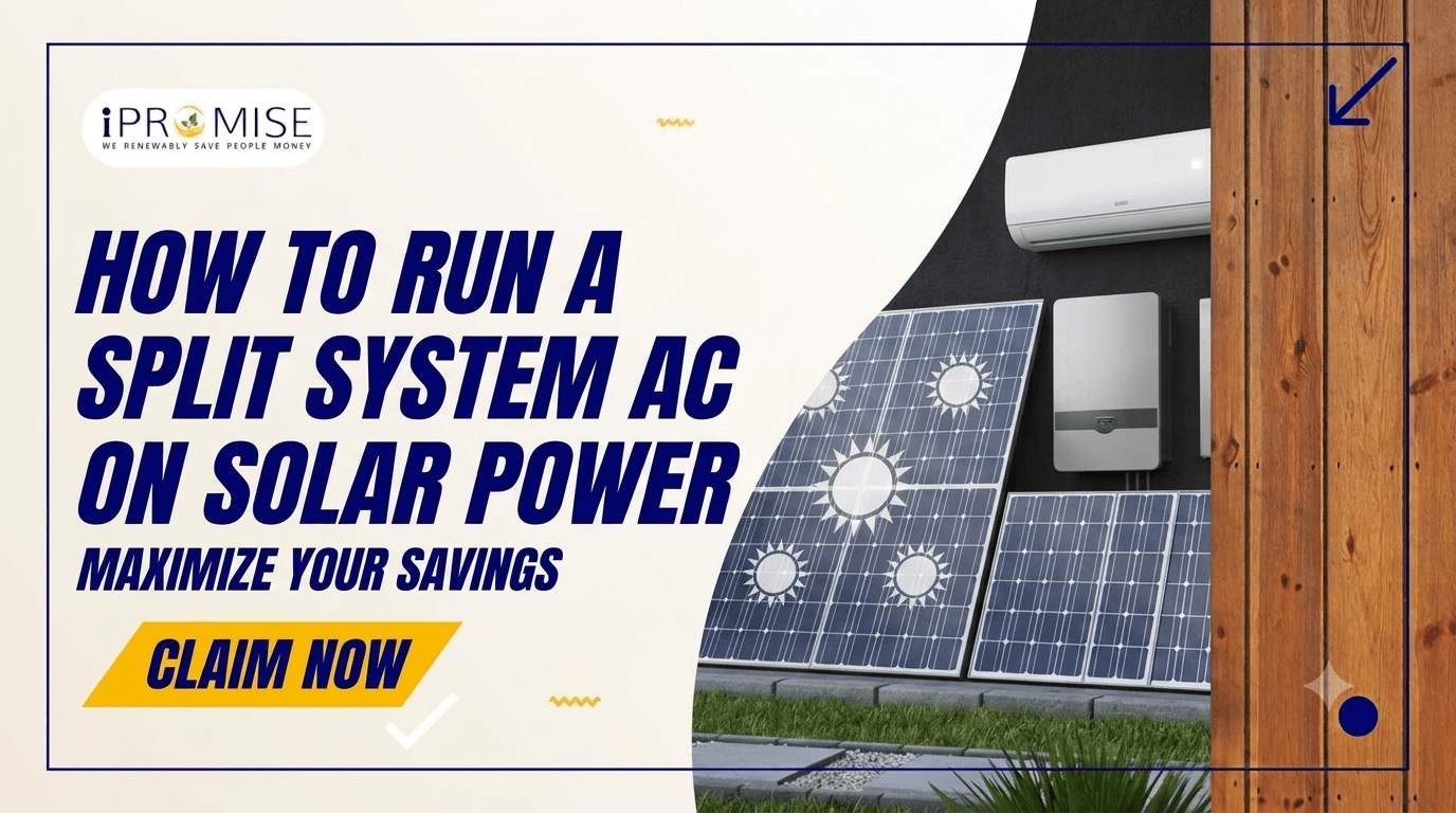 Pairing solar system with split system air conditioner
